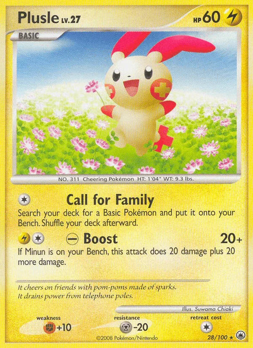 Plusle (28/100) [Diamond & Pearl: Majestic Dawn] - for just $4.30! 