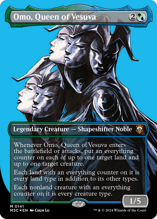 Omo, Queen of Vesuva (M3C-141) - Modern Horizons 3 Commander (Borderless) Foil - for just $2.53! 