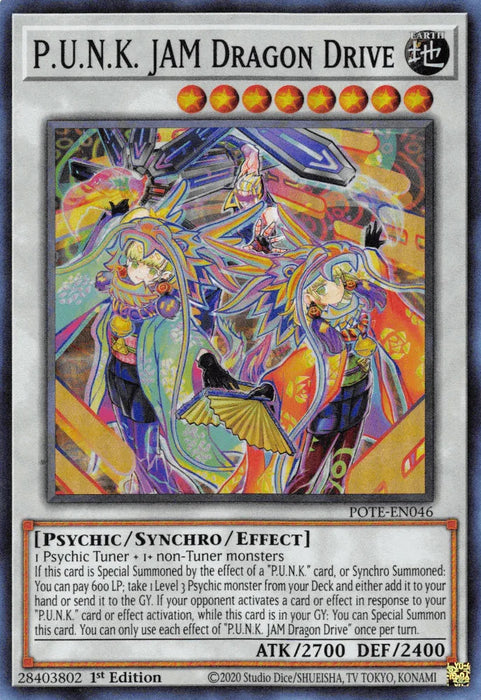 P.U.N.K. JAM Dragon Drive [POTE-EN046] Super Rare - for just $0.10! 