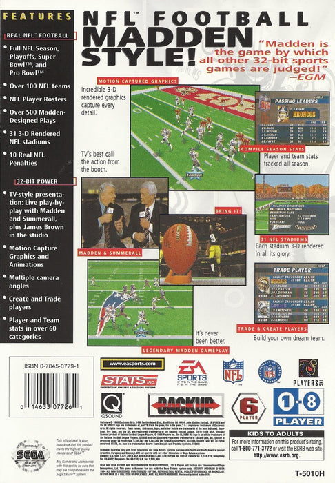 Madden NFL 97 – Sega Saturn (SS) - for just $7.99! 