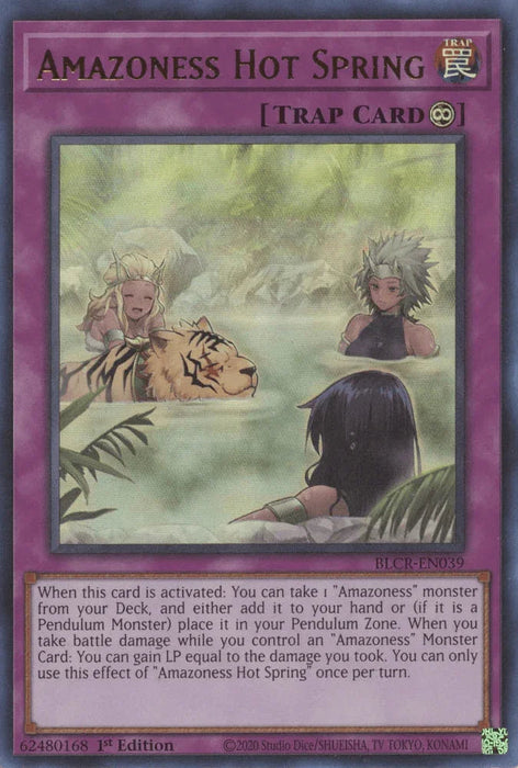 Amazoness Hot Spring [BLCR-EN039] Ultra Rare - for just $0.10! 
