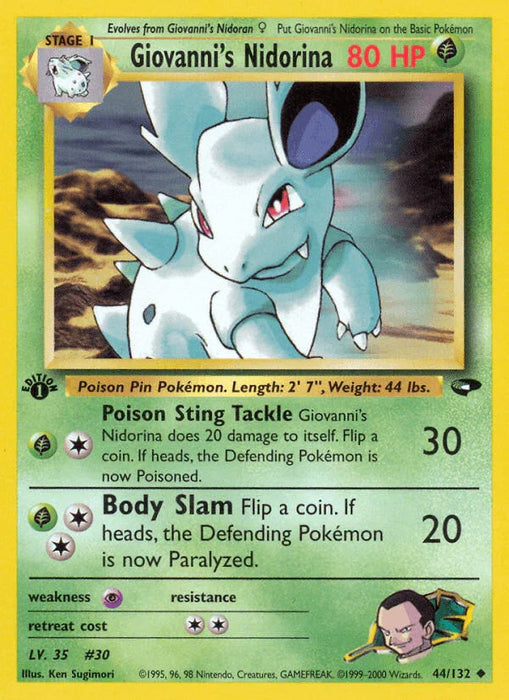 Giovanni's Nidorina (44/132) [Gym Challenge 1st Edition] - for just $1.05! 