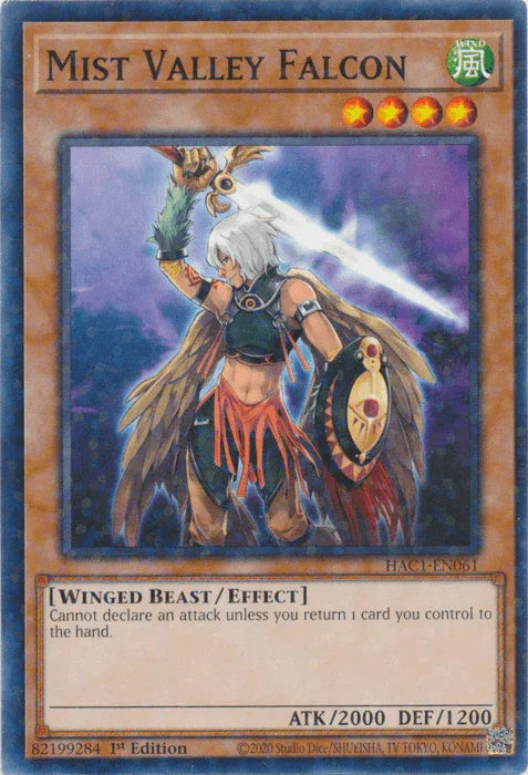 Mist Valley Falcon (Duel Terminal) [HAC1-EN061] Common - for just $0.25! 