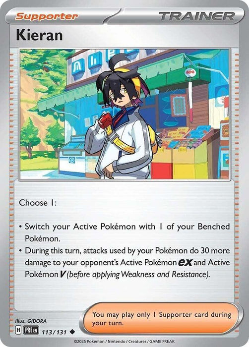 Kieran (113/131) [Scarlet & Violet: Prismatic Evolutions] - for just $0.10! 