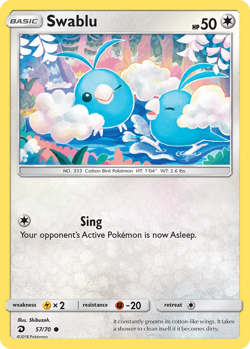 Swablu (57/70) [Sun & Moon: Dragon Majesty] - for just $0.25! 