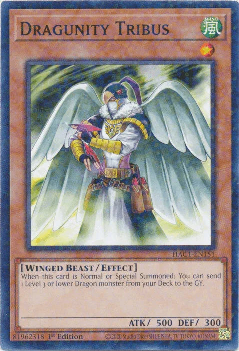 Dragunity Tribus (Duel Terminal) [HAC1-EN151] Common - for just $0.15! 
