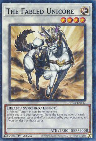 The Fabled Unicore (Duel Terminal) [HAC1-EN147] Common - for just $0.25! 