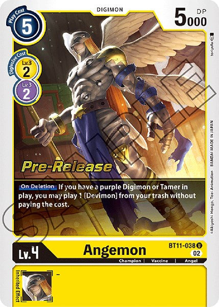 Angemon [BT11-038] [Dimensional Phase Pre-Release Promos] - Just $0.55! Shop now at Retro Gaming of Denver