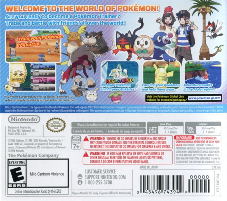 Pokemon: Moon – Nintendo 3DS (3DS) - for just $24.99! 