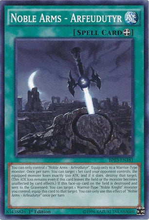 Noble Arms - Arfeudutyr [BP03-EN181] Common - for just $0.10! 