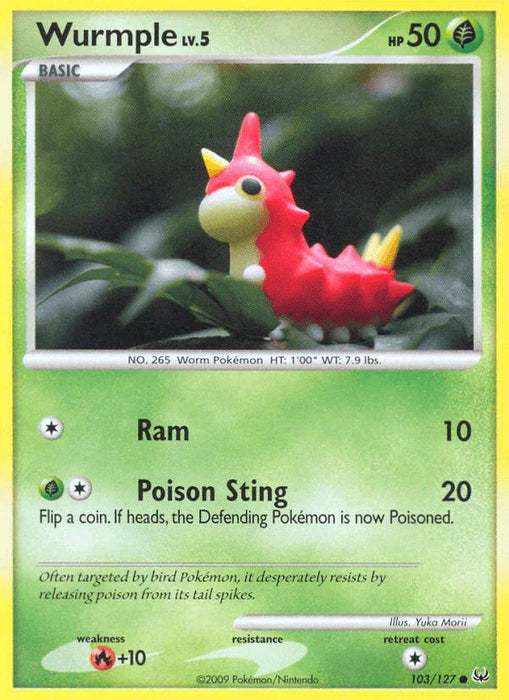 Wurmple (103/127) [Platinum: Base Set] - for just $0.55! 