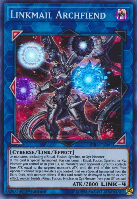 Linkmail Archfiend [RIRA-EN047] Super Rare - for just $0.10! 