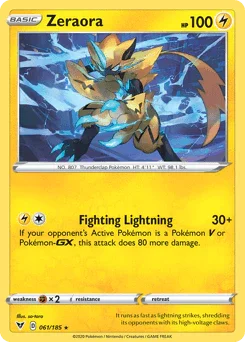 Zeraora (061/185) [Sword & Shield: Vivid Voltage] - for just $0.15! 