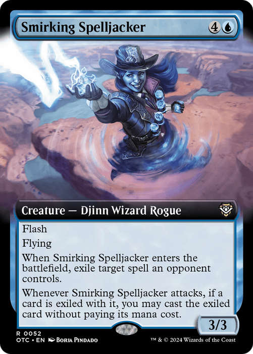 Smirking Spelljacker (OTC-052) - Outlaws of Thunder Junction Commander: (Extended Art) - for just $0.61! 