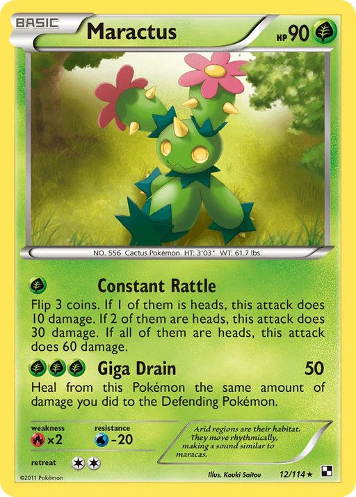 Maractus (12/114) [Black & White: Base Set] - for just $0.35! 