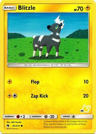 Blitzle (81/214) (Pikachu Stamp #45) [Battle Academy 2020] - for just $0.10! 