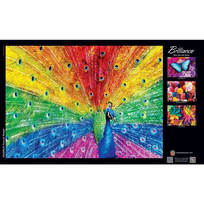 Brilliance - Peacock Delight 500 Piece Jigsaw Puzzle - for just $14.99! 