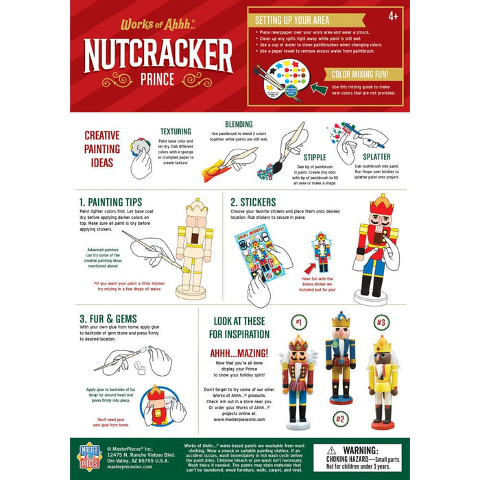 Holiday Craft Kit - Nutcracker Prince Wood Craft & Paint Kit - for just $16.99! 