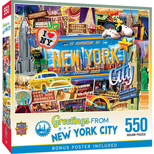 Greetings From New York - 550 Piece Jigsaw Puzzle - for just $14.99! 