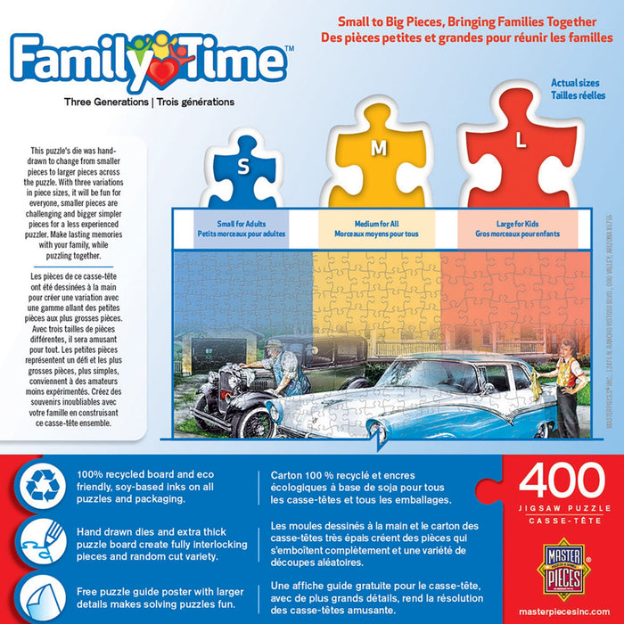 Family Time - Three Generations 400 Piece Jigsaw Puzzle - Just $14.99! Shop now at Retro Gaming of Denver