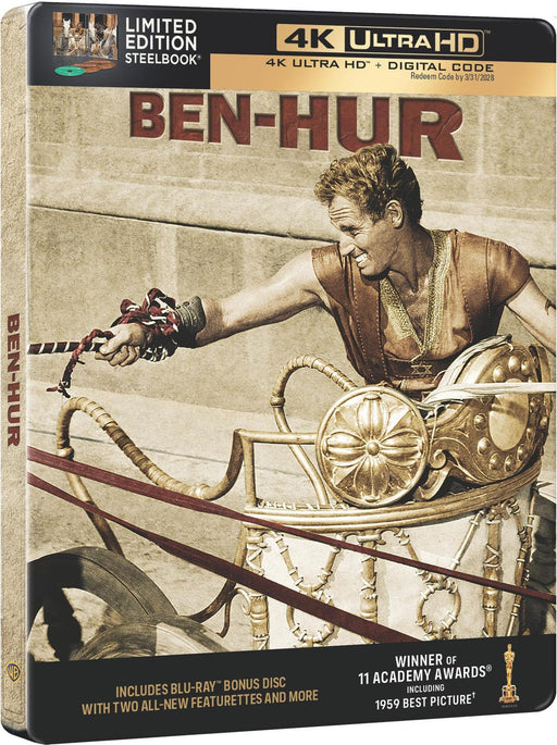 Ben-Hur - Limited Edition Steelbook (4K Ultra HD + Blu-ray + Digital) - for just $52.99! 