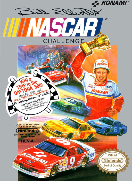 Bill Elliott's NASCAR Challenge (Nintendo NES) - for just $0! 