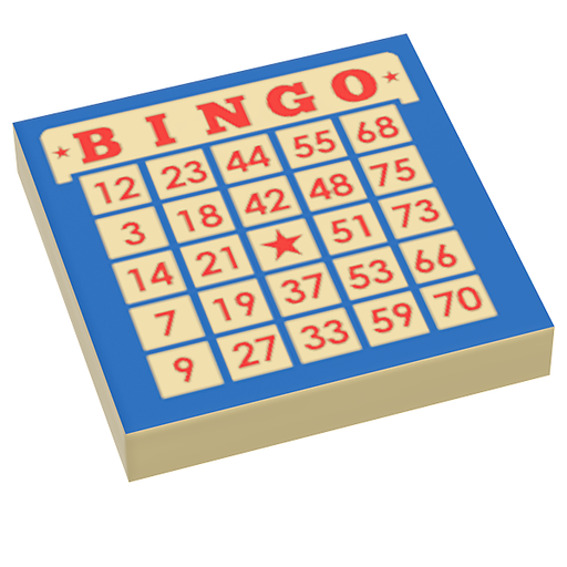 Bingo - 2x2 Tile (LEGO) - Premium  - Just $1.50! Shop now at Retro Gaming of Denver