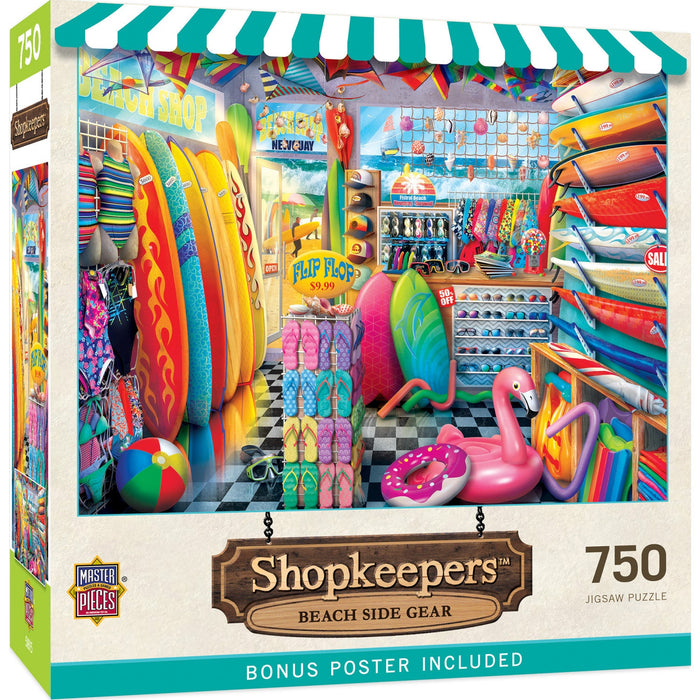 Shopkeepers - Beach Side Gear 750 Piece Jigsaw Puzzle - Just $14.99! Shop now at Retro Gaming of Denver