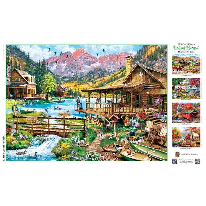 Art Gallery - Canoes for Rent 1000 Piece Jigsaw Puzzle - Just $16.99! Shop now at Retro Gaming of Denver