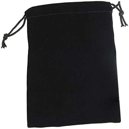 Velour Dice Bag (Small): Black - Just $1.75! Shop now at Retro Gaming of Denver