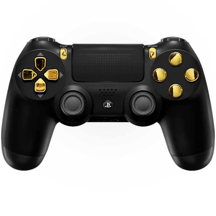 BLACK GOLD PS4 CUSTOM MODDED CONTROLLER - Premium PS4 READY TO GO EDITION - Just $99.99! Shop now at Retro Gaming of Denver