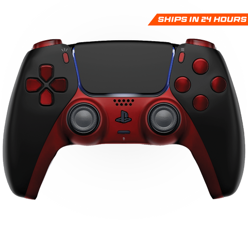 MODDEDZONE BLACK RED PS5 CUSTOM MODDED CONTROLLER - for just $119.99! 