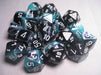 Gemini 5 Polyhedral Black Shell/White 7-Die Set - Just $10! Shop now at Retro Gaming of Denver