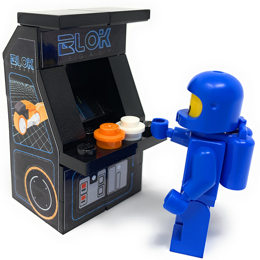 Custom BLOK Legacy Arcade Machine made using LEGO parts (LEGO) - Premium Custom LEGO Kit - Just $9.99! Shop now at Retro Gaming of Denver