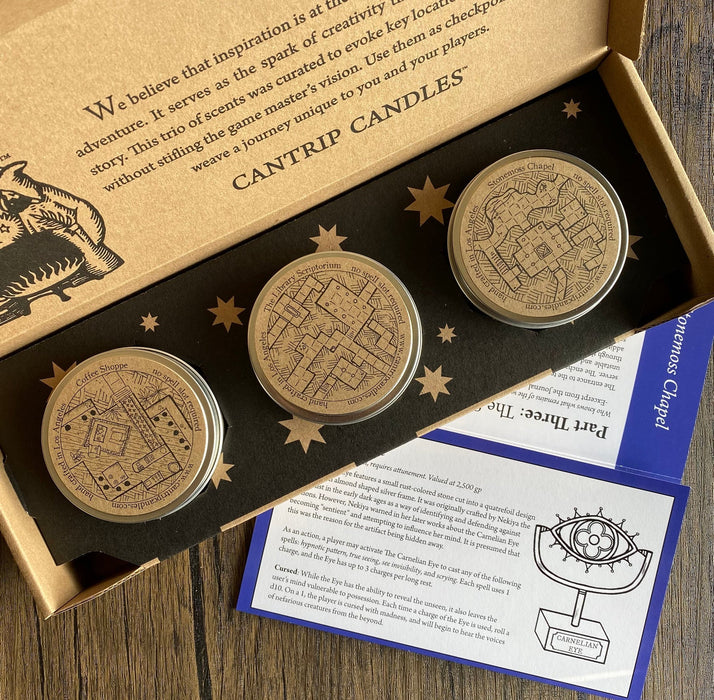 Cantrip Candles Adventure Triptych (3-Pack) - for just $44.99! 