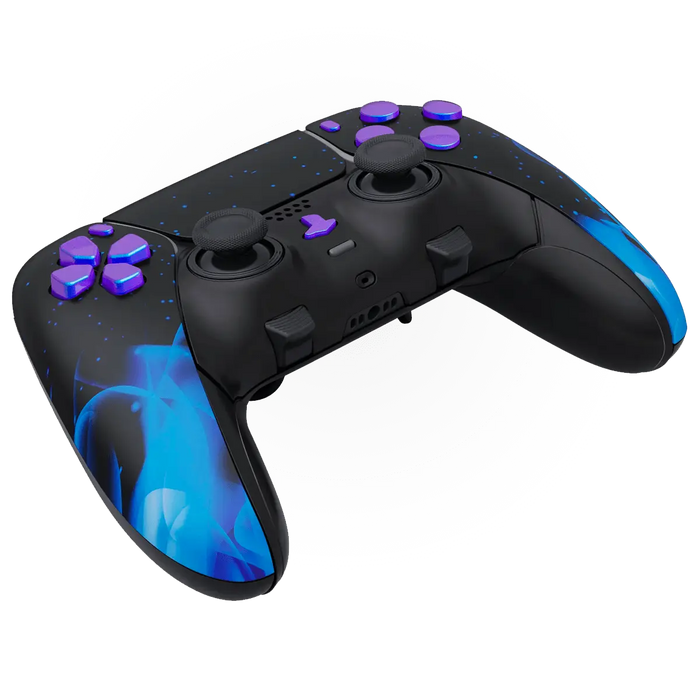 MODDEDZONE BLUE FIRE PS5 DualSense Edge Custom Modded Wireless Controller - for just $269.99! 