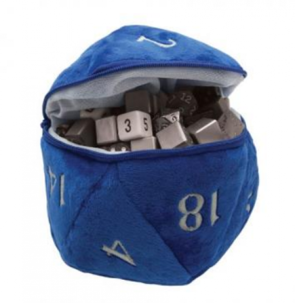 D20 Plush Dice Bag - Blue - Just $16.99! Shop now at Retro Gaming of Denver