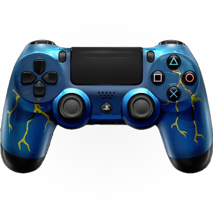 BLUE THUNDER PS4 CUSTOM MODDED CONTROLLER - for just $119.99! 