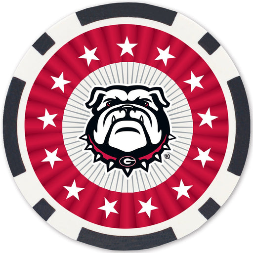 Georgia Bulldogs 100 Piece Poker Chips - Premium Poker Chips & Sets - Just $29.99! Shop now at Retro Gaming of Denver
