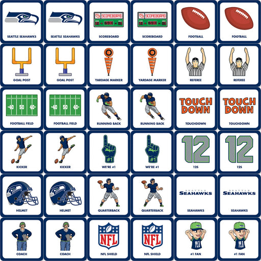 Seattle Seahawks Matching Game - Just $10.39! Shop now at Retro Gaming of Denver