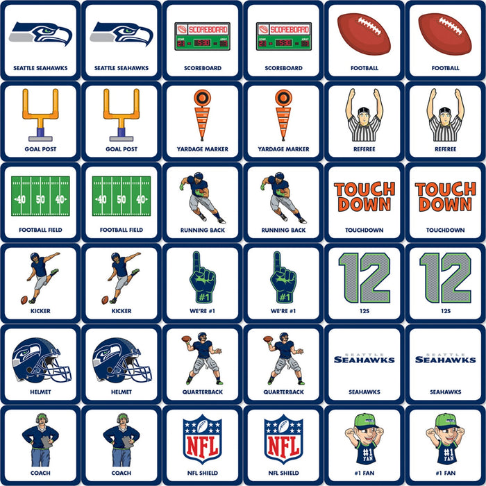 Seattle Seahawks Matching Game - Just $10.39! Shop now at Retro Gaming of Denver