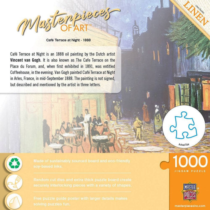 MasterPieces of Art - Cafe Terrace at Night 1000 Piece Jigsaw Puzzle - for just $16.99! 