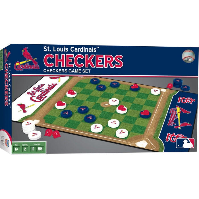 St. Louis Cardinals Checkers Board Game - Just $19.99! Shop now at Retro Gaming of Denver