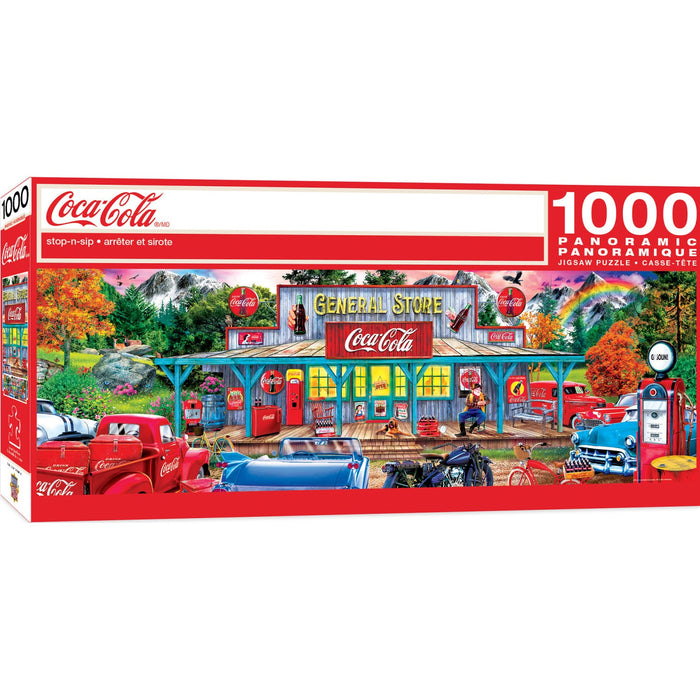 Coca-Cola - Stop-n-Sip 1000 Piece Panoramic Jigsaw Puzzle - Just $19.99! Shop now at Retro Gaming of Denver