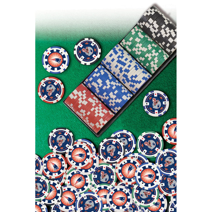 New England Patriots 100 Piece Poker Chips - Just $29.99! Shop now at Retro Gaming of Denver