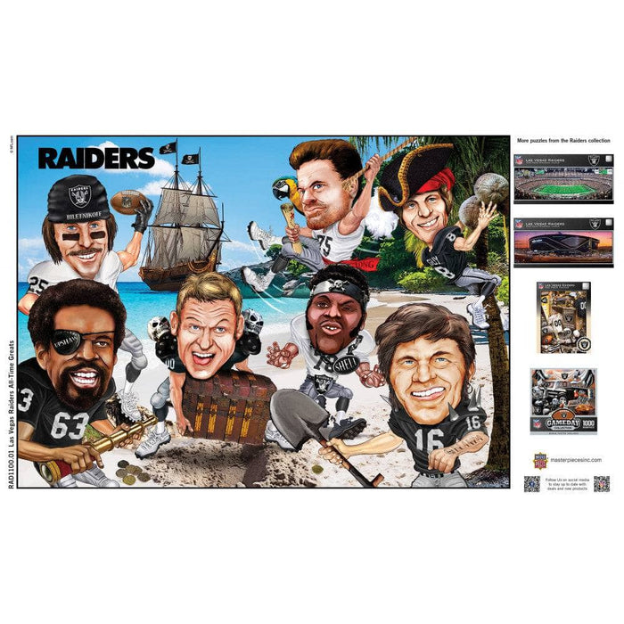 Las Vegas Raiders - All-Time Greats 500 Piece Jigsaw Puzzle - for just $19.99! 