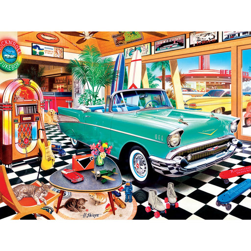 Wheels - Beach Side Chrome 750 Piece Jigsaw Puzzle - Just $14.99! Shop now at Retro Gaming of Denver