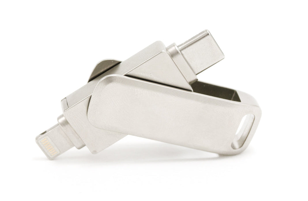 Bolt Dual USB Flash Drive - Type C & Lightning - Apple iPhone Compatible - for just $12.99! 