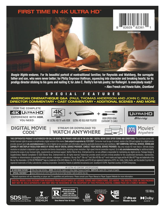 Boogie Nights - Limited Edition Steelbook (4K Ultra HD + Digital) - for just $48.99! 