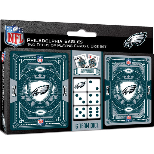 Philadelphia Eagles - 2-Pack Playing Cards & Dice Set - Premium Dice & Cards Sets - Just $19.99! Shop now at Retro Gaming of Denver